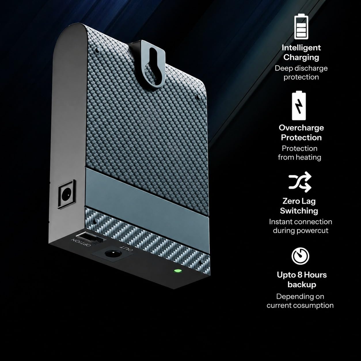 Darkwoof 12V Mini Wifi Router UPS WiFi Broadband Fiber Modem - Image 4