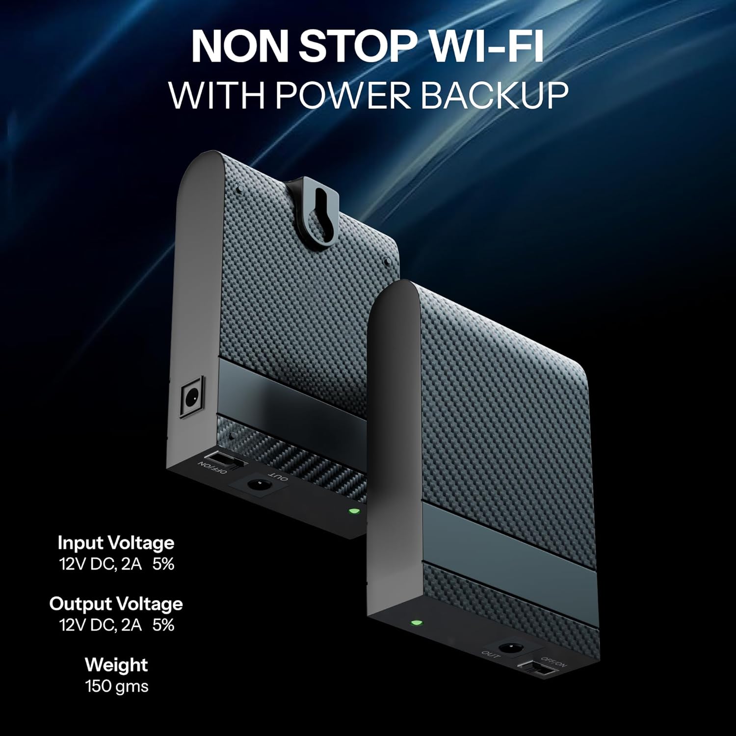 Darkwoof 12V Mini Wifi Router UPS WiFi Broadband Fiber Modem - Image 2
