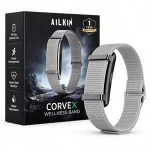 AILKIN Corvex Fitness Band - Premium Fitness Tracker Band (Slate Grey)